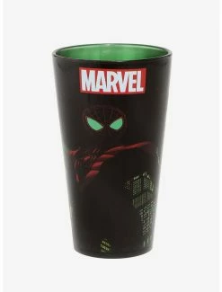 Drinkware Marvel Spider-Man Miles Morales Pint Glass - BoxLunch Exclusive