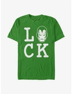 Tees Marvel Iron Man Iron Luck T-Shirt