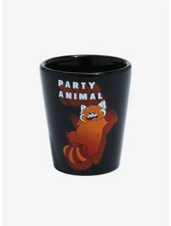 Drinkware Disney Pixar Turning Red Mei The Red Panda Party Animal Mini Glass