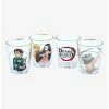 Tees Demon Slayer: Kimetsu No Yaiba Character Portraits Mini Glass Set