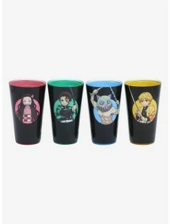 Drinkware Demon Slayer: Kimetsu No Yaiba Circular Character Portraits Pint Glass Set