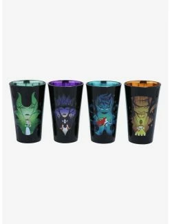 Tees Disney Princesses & Villains Portraits Pint Glass Set - BoxLunch Exclusive