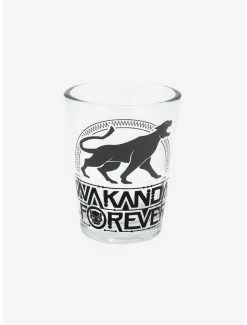 Drinkware Black Panther Wakanda Forever Panther Mini Glass