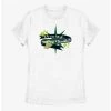 Tees Star Wars The Mandalorian Yoda Star Trouble Womens T-Shirt