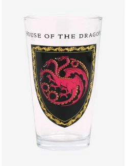 Drinkware Game Of Thrones House Of The Dragon Crest Pint Glass