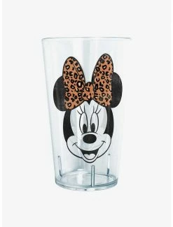 Drinkware Disney Mickey Mouse Minnie Leopard Bow Tritan Cup